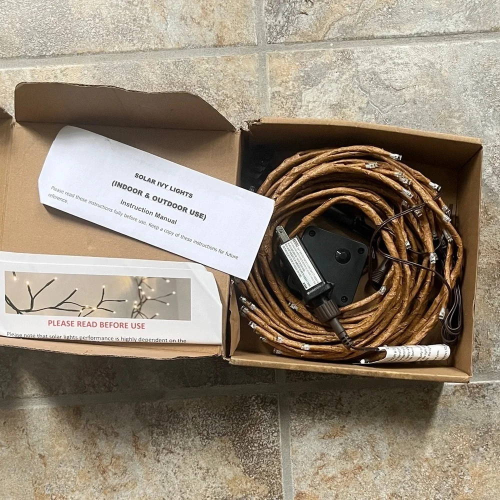 Free People Solar Ivy Branch Lights NIB